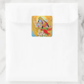 Lakshmi Narayan Sticker – Divine Spiritual Sticker スクエアシール (バッグ)