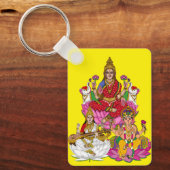 Lakshmi Saraswati Ganesha Keychain キーホルダー (正面)