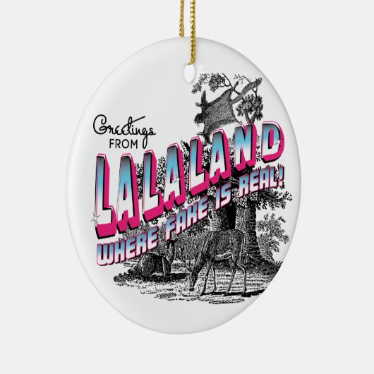 LALAからの挨拶は-偽造品が実質であるかところで上陸します セラミックオーナメント (右)