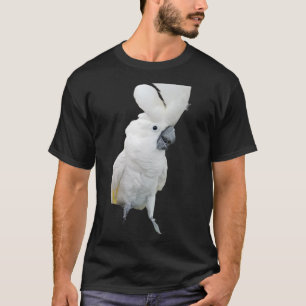 Lala黒いTシャツの上のオウムの頂上 Tシャツ