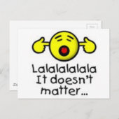 lalal引用文は重要ではありません ポストカード (正面/裏面)