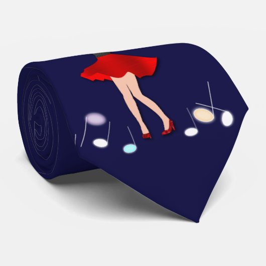 LalaLand Music lovers, romantic, dance ネクタイ (ロール)