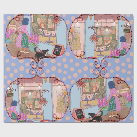 LALATOWN Shopping Day Wrapping Paper 1 ラッピングペーパー (フラット)