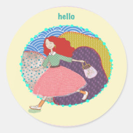 LALATOWN Sticker | Craft Party Supply Sticker Labe ラウンドシール