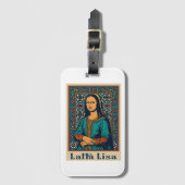 Lalla Lisa – モナリサとモロッコモザイクアートS ラゲッジタグ (正面縦)