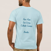 LAM フラワーデザインは弱さを意味しない Tシャツ (裏面)