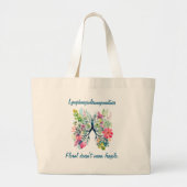 LAM Floral Doesn't Mean Fragile Tote Bag ラージトートバッグ (正面)
