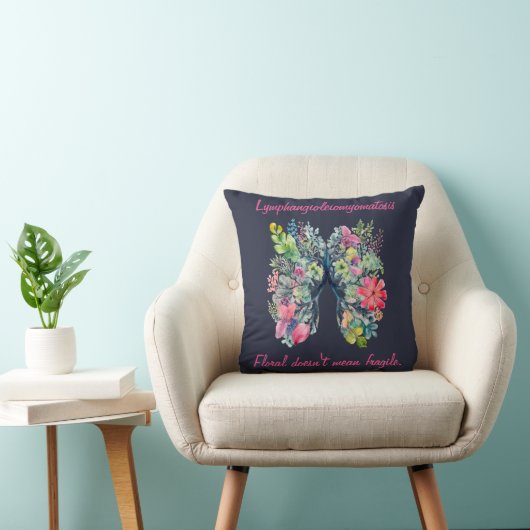 LAM Floral Doesn't Mean Women's Throw Pillow クッション (椅子)
