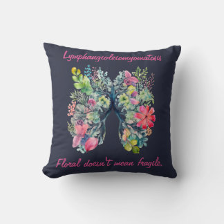 LAM Floral Doesn't Mean Women's Throw Pillow クッション