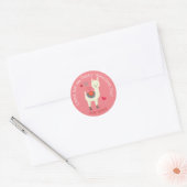LAma Just Say Valentineステッカー ラウンドシール (封筒)