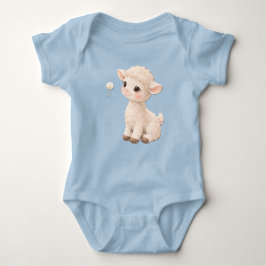 Lamb Baby Bodysuit – Soft Farm Baby Outfit ベビーボディスーツ