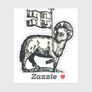 Lamb of God symbol of Christian faith シール