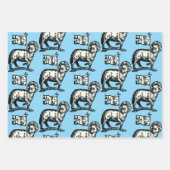 Lamb of God symbol of Christian faith ラッピングペーパーシート (正面2)