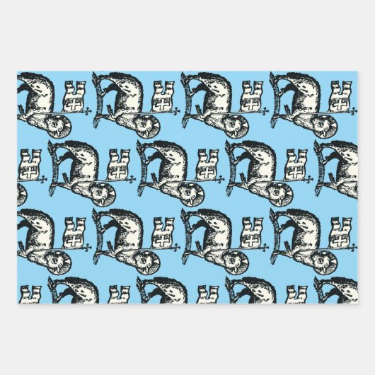 Lamb of God symbol of Christian faith ラッピングペーパーシート (正面)