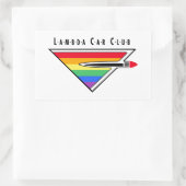 Lambda Car Club Logo Sticker 長方形シール (バッグ)