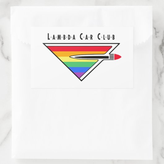 Lambda Car Club Logo Sticker 長方形シール (バッグ)