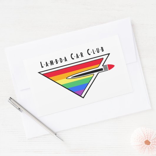 Lambda Car Club Logo Sticker 長方形シール (封筒)