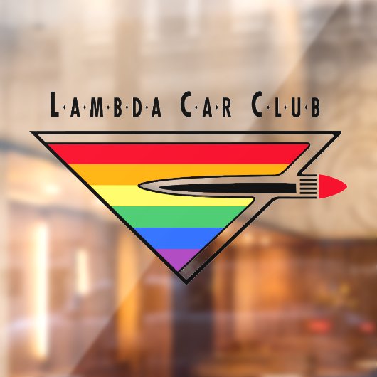 Lambda Car Club Logo window cling ウィンドウサイン (シート2)