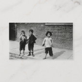 Lambeth (b/wの写真)の浮浪児 名刺 (裏面)
