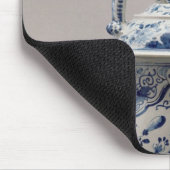 Lambeth Delftwareのpossetのポット、青および白 マウスパッド (コーナー)