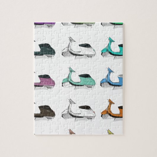 Lambrettaのポップアート ジグソーパズル (縦)