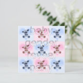 Lambsベビージェンダー公開パーティの招待状 招待状 (スタンド正面)