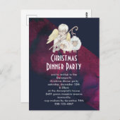 Lambs Dnnerとのクリスマスエンジェルシェパードパーティー ポストカード (正面/裏面)