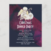 Lambs Dnnerとのクリスマスエンジェルシェパードパーティー ポストカード (正面)