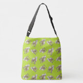 Lambs Pattern Personalized Knitting クロスボディバッグ (裏面)