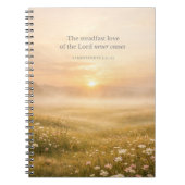 Lamentations 3:22 Bible Verse Christian Faith ノートブック (正面)