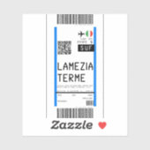 Lamezia Terme (SUF)への搭乗券 シール (シート)