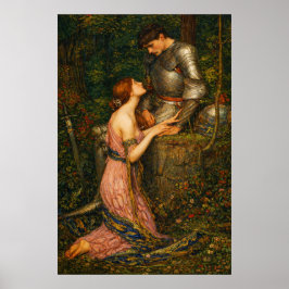Lamia and the Soldier by John William Waterhouse  ポスター