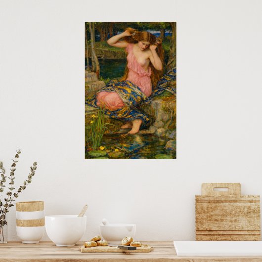 Lamia by John William Waterhouse ポスター (キッチン)