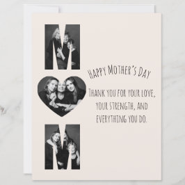 Lámina de papelMother’s Day MOM Photo Card