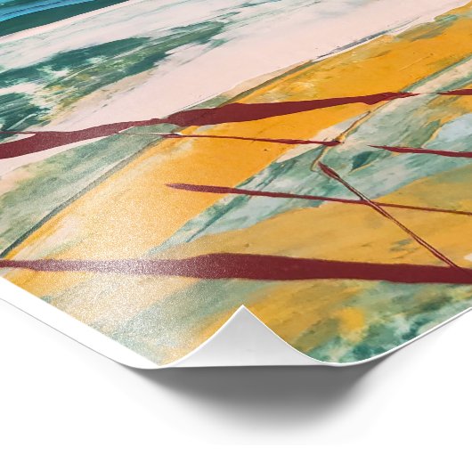 Lámina Green sea Monticelli Art フォトプリント (角)