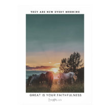 Laminations Bible Verse Poster、Horse Wall Art