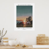 Laminations Bible Verse Poster、Horse Wall Art ポスター (キッチン)