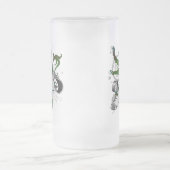 Lamontのタータンチェックのライオン フロストグラスビールジョッキ (中央)