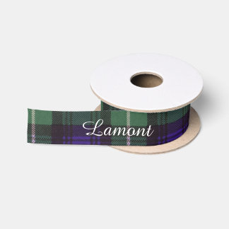 Lamontの一族の格子縞のスコットランド人のタータンチェック サテンリボン