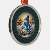 Lamont Ancient  Scottish Tartan Christmas メタルオーナメント (右)