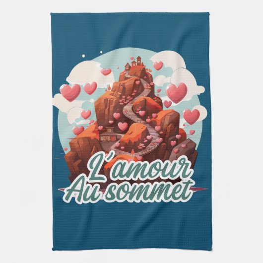 L'amour au sommet キッチンタオル (縦)