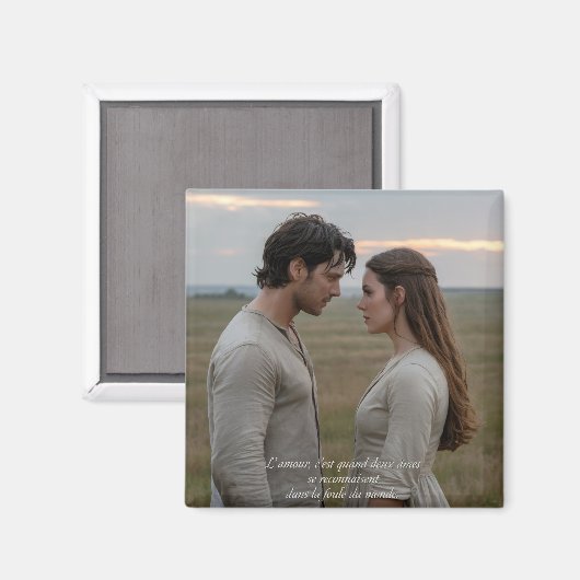 L'amour, c'est quand deux âmes se reconnaissent マグネット (正面/裏面)