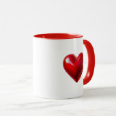 L'amour défini par un coeur rouge. マグカップ (正面右)