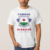 L'AMOUR DU BALLON (vin) Tシャツ (正面)