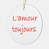 l'amour toujours セラミックオーナメント (左)
