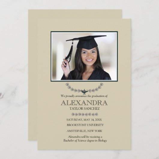 Lamp of Knowledge Photo発表 案内状 (正面/裏面)