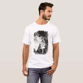 lamplight、c.1800によって彼の地図を調査しているナポレオン tシャツ (正面フル)
