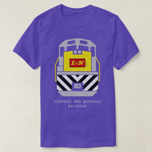 LampNルイスビルampナッシュビル鉄道列車エンギ Tシャツ (デザイン正面)