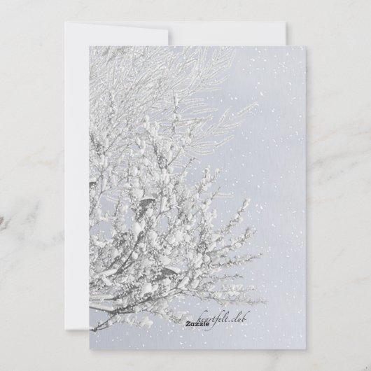 LamppostとMailboxの新しいアドレスのホリデーカード シーズンカード (裏面)