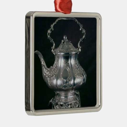 lampstandおよびバーナーが付いているティーポットそしてやかん メタルオーナメント (右)